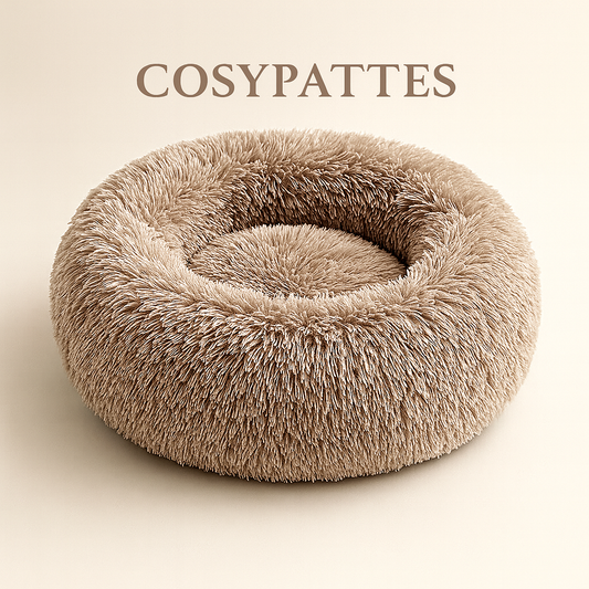 Lit cosy moelleux BEIGE pour chien et chat